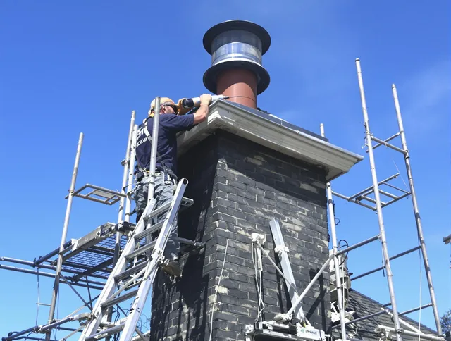 Sturdy chimney crown finished by Grafton Chimney Sweep in Grafton, MA