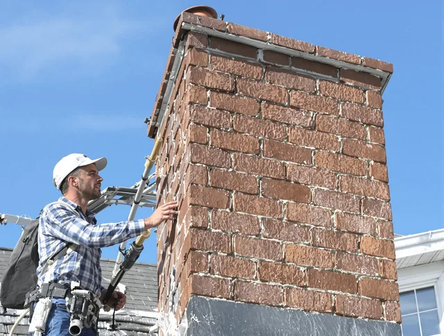 Brickwork for a chimney rebuild by Grafton Chimney Sweep in Grafton, MA