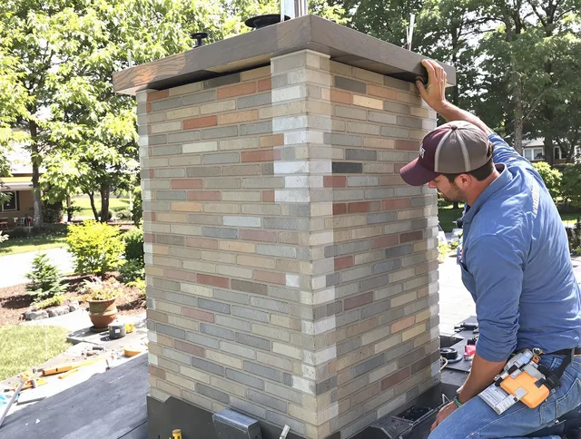 Grafton Chimney Sweep completing a modern chimney remodel in Grafton, MA