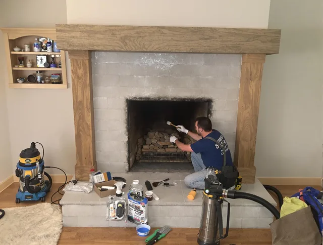 Detailed creosote removal process by Grafton Chimney Sweep in Grafton, MA