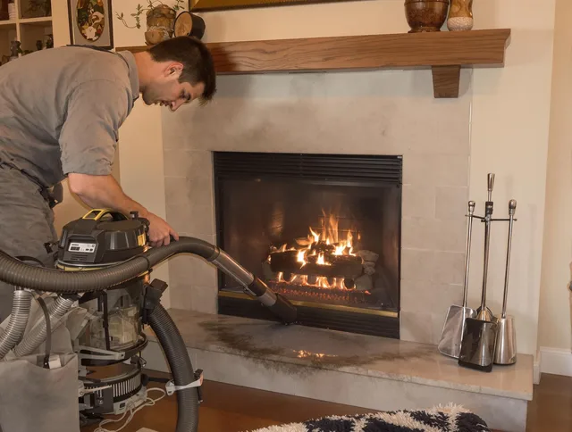 Routine fireplace upkeep by Grafton Chimney Sweep in Grafton, MA