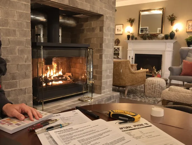 Grafton Chimney Sweep verifying fireplace safety measures in Grafton, MA